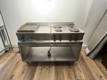 RVS Horeca Baklijn | 400V | Grillplaat | 4-pits inductie beschikbaar voor biedingen