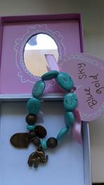 Blond Amsterdam Armband - Blue Sky Gold, Sieraden, Tassen en Uiterlijk, Ophalen of Verzenden, Nieuw, Blauw, Met edelsteen