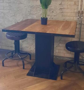 Restauranttafel - industriële restaurant tafel vierkant 90cm