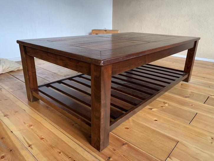 Kersenhouten Salontafel, Huis en Inrichting, Tafels | Salontafels, Gebruikt, Minder dan 50 cm, 50 tot 100 cm, 100 tot 150 cm, Rechthoekig