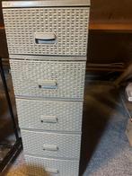 Kunststof ladekast met 5 lades, Ophalen, Gebruikt, Met lade(s), 25 tot 50 cm