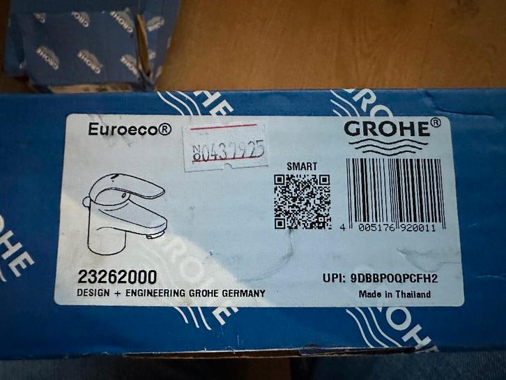 Grohe Euroeco, Doe-het-zelf en Verbouw, Sanitair, Nieuw, Kraan, Chroom, Verzenden