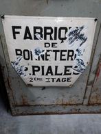 Emaille bord reclamebord uit Frankrijk, Ophalen