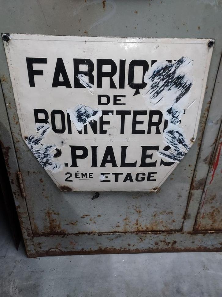 Emaille bord reclamebord uit Frankrijk, Antiek en Kunst, Antiek | Emaille, Ophalen