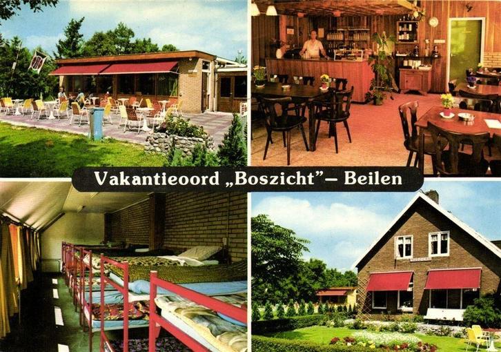 Vakantieoord Boszicht - Beilen [Dr.] - 4 afb - 1976 gelopen, Verzamelen, Ansichtkaarten | Nederland, Ongelopen, Drenthe, Voor 1920