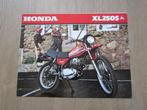 Honda XL250S brochure folder 1979 (2), Ophalen of Verzenden, Honda
