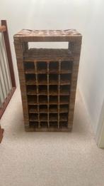 Te koop rieten wijnrek, Ophalen, Zo goed als nieuw, Hout, 75 cm of meer