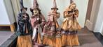 Halloween Heksen op Bezems - Decoratie, Ophalen of Verzenden, Nieuw, Feestartikel, Halloween of Griezel