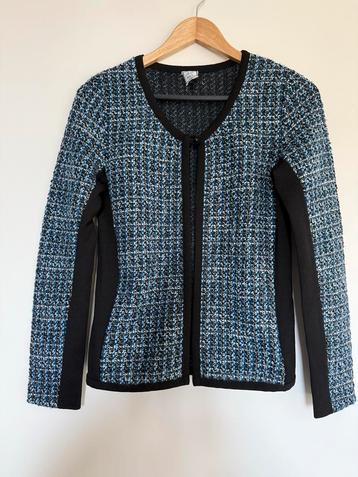Rio Studio Jasje Maat M Blauw/Zwart Tweed. Goede staat. beschikbaar voor biedingen