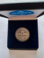 Zilveren penning KLM 70 jarig bestaan., Ophalen of Verzenden, Zilver