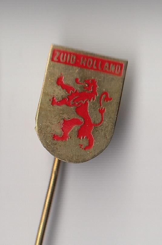 Zuid Holland Provincie wapen speldje, Gebruikt, Niet vindbaar, Niet vindbaar, Speldje of Pin