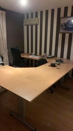 Bureau u vorm kleur beuken, Huis en Inrichting, Bureaus, Ophalen, Gebruikt