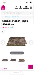 Vloerkleed teddy taupe Leen Bakker (gebruikt), Huis en Inrichting, 200 cm of meer, 150 tot 200 cm, Bruin, Rechthoekig