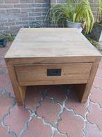 Teakhouten tafeltje, Huis en Inrichting, Tafels | Bijzettafels, Ophalen, Minder dan 45 cm, Minder dan 55 cm, Gebruikt