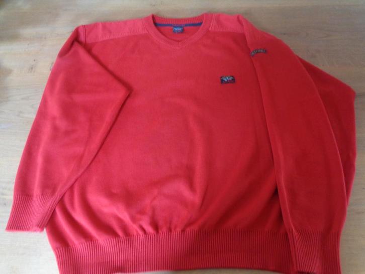 PAUL & SHARK yauchting katoenen trui:mt XL, Kleding | Heren, Truien en Vesten, Gedragen, Maat 56/58 (XL), Rood, Ophalen of Verzenden