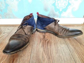 Floris van Bommel leren veterschoenen – maat 43 1/3 – bruin beschikbaar voor biedingen