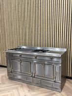 Prachtige La Cornue 165cm Inox Gas + Coup de Feu +Teppanyaki, Witgoed en Apparatuur, Fornuizen, 60 cm of meer, Grill, Ophalen of Verzenden