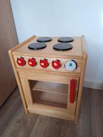 Houten keukentje fornuis tbv goed doel, Kinderen en Baby's, Speelgoed | Houten speelgoed, Ophalen, Gebruikt, Meubelstuk of Keukentje