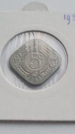 5 cent 1936 + 1939 (vierkante stuiver), Ophalen of Verzenden, Koningin Wilhelmina, 5 cent, Setje