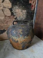 Grote oude ijzeren koeienbel koebel, Ophalen of Verzenden