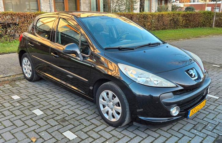 Peugeot 207 1.4 VTI 16V AIRCO 5DRS 2008 Zwart, Auto's, Peugeot, Particulier, Benzine, B, Hatchback, Handgeschakeld, Origineel Nederlands