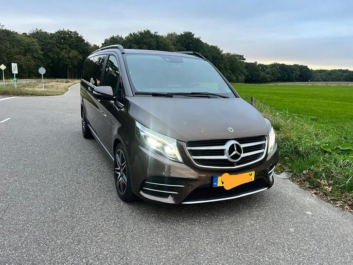 Mercedes-Benz V-klasse 2018 Bruin, Auto's, Bestelauto's, Bedrijf, 360° camera, ABS, Achteruitrijcamera, Adaptieve lichten, Airbags