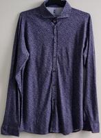 Desoto jeansblauw overhemd shirt met printje mt. S, Blauw, Halswijdte 38 (S) of kleiner, Desoto, Ophalen of Verzenden