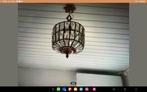 Prachtige vintage hanglamp plafondlamp facet glas/kristal, Ophalen, Glas, Verschillende stijlen