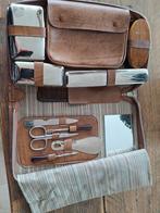 Vintage reis toilet setje voor heren, Sieraden, Tassen en Uiterlijk, Toilettassen, Ophalen of Verzenden, Nieuw, Heer