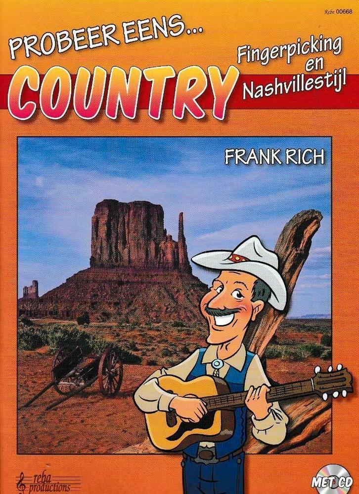 Probeer eens..Country Gitaar+ CD) Fingerpicking en Nashville, Muziek en Instrumenten, Bladmuziek, Zo goed als nieuw, Thema, Overige genres
