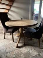 Mooie houten landelijke kloostertafel 110cm, Huis en Inrichting, Tafels | Eettafels, Ophalen, Gebruikt, 100 tot 150 cm, Vier personen