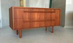 Vintage retro mid century dressoir laden kast teak hout, Huis en Inrichting, Kasten | Dressoirs, Ophalen, Zo goed als nieuw, 25 tot 50 cm