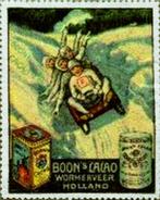 GEZOCHT, sluitzegels postzegels Boon's Cacao, Wormerveer., Ophalen of Verzenden, Na 1940, Postfris