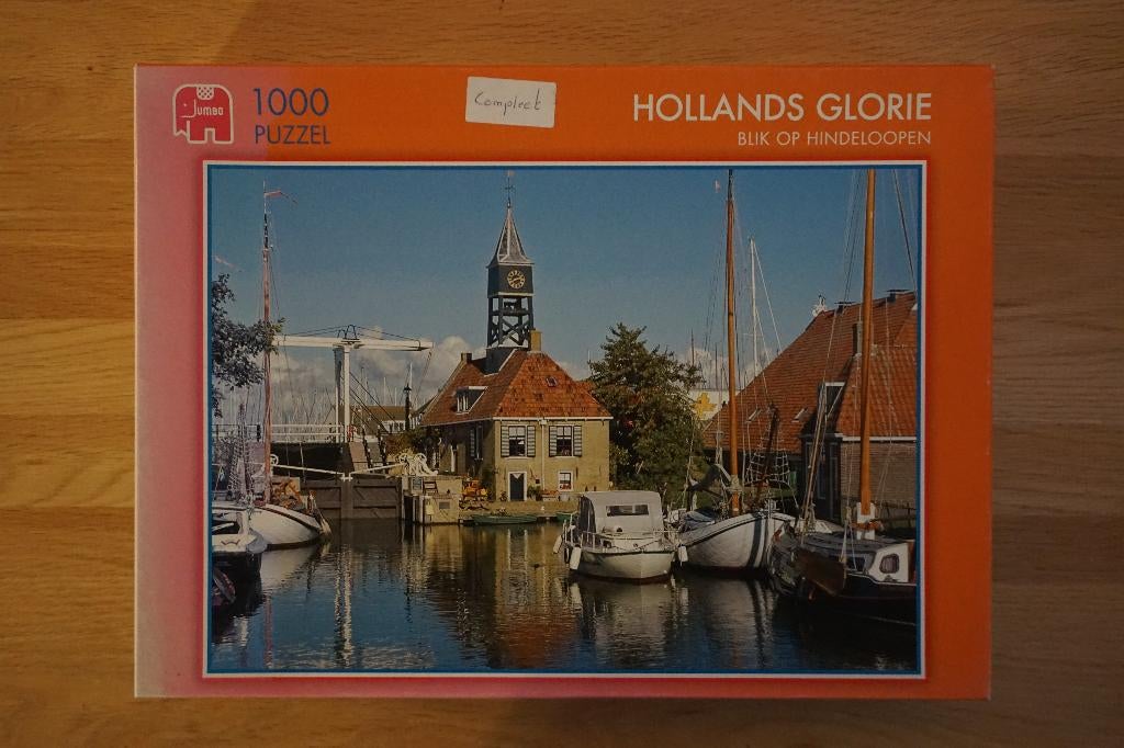puzzel Hindeloopen, Ophalen of Verzenden, 500 t/m 1500 stukjes, Gebruikt, Legpuzzel