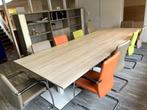 Grijze vergadertafel incl. stoelen en kasten, Huis en Inrichting, Bureaus, Ophalen, Zo goed als nieuw