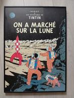 schilderij Kuifje op reis naar de maan, Ophalen, 50 tot 75 cm, Zo goed als nieuw, Schilderij