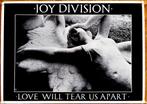 Muziek Poster Affiche Joy Division. Love will tear us Apart, Ophalen of Verzenden, Zo goed als nieuw, Poster, Artwork of Schilderij