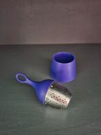 Adhoc floatea thee-ei met houder, Huis en Inrichting, Ophalen of Verzenden, Zo goed als nieuw, Rvs of Chroom, Los bestek