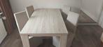 kamer / keuken eettafel 90x160 met 4 stoelen, Huis en Inrichting, Ophalen