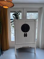 Handbeschilderde Chinese kast met karakter, Ophalen, Gebruikt, 100 tot 150 cm, 50 tot 100 cm