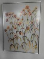 Aquare, "zonnebloemen,"aquarel" in een zichtlijst., Antiek en Kunst, Ophalen