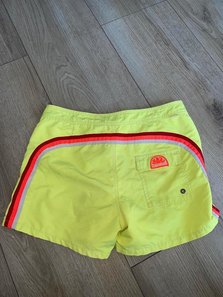 Sundek 16 zwembroek zwemshort geel gele vlekken, Verzenden, Geel, Sundek, Zwemshort