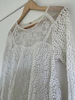 Free People jurk tuniek maat M wit kant details motief, Maat 38/40 (M), Wit, Zo goed als nieuw, Boven de knie