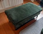 Velvet groene poef - gratis afhalen, Huis en Inrichting, Ophalen, Gebruikt, 75 tot 100 cm, Metaal
