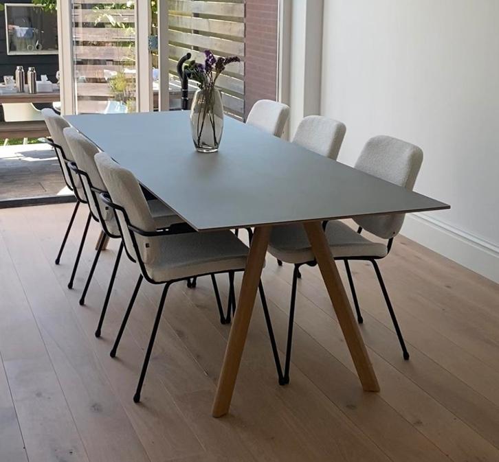 HAY CPH30 2.0 250x90 linoleum grijs, Huis en Inrichting, Tafels | Eettafels, Zo goed als nieuw, 50 tot 100 cm, 200 cm of meer