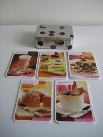 Blikje met 50 chocoladerecepten bonbons desserts gebak ZGAN beschikbaar voor biedingen