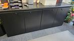Zwarte kast met 4 deuren - 200x80x50 cm, Huis en Inrichting, Kasten | Buffetkasten, Ophalen, Overige materialen, 200 cm of meer