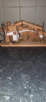 Mini kerststalletje 43x14x12 met poppetjes 3 / 5 cm hoog, Diversen, Kerst, Ophalen, Nieuw