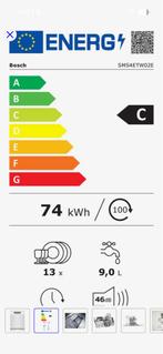 Bosch Serie 4 Vrijstaande Vaatwasser - Wit, Witgoed en Apparatuur, Vaatwasmachines, Ophalen, Gebruikt, 60 cm of meer, Eco programma