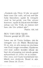 Maas van der 1964, Ophalen of Verzenden